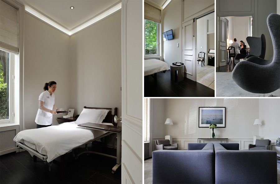 Chambres à la clinique de chirurgie esthétique Niforos à Lyon