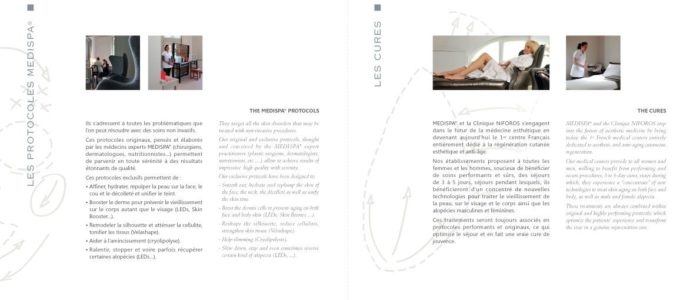 Brochure de la clinique Niforos, page 5 et 6