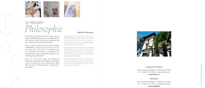 Brochure de la clinique Niforos, page 7 et 8
