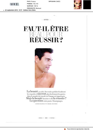 La beauté favorise-t-elle la réussite ? L'Officiel septembre 2016