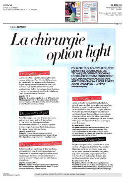 La chirurgie option light GRAZIA