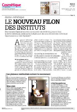 Le nouveau filon des instituts COSMÉTIQUE MAGAZINE