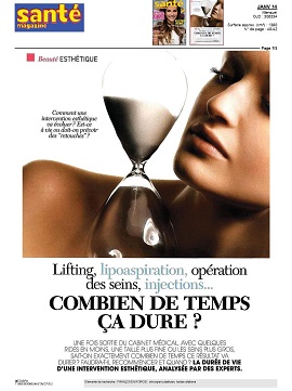 Lifting, lipoaspiration, opération des seins, injections : combien de temps ça dure ? SANTE MAGAZINE