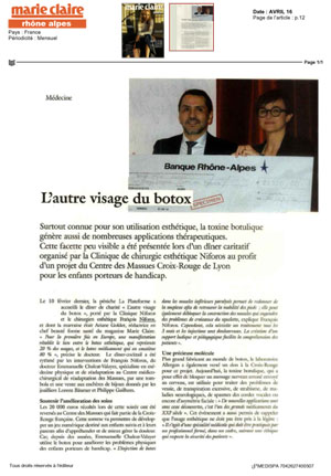 Marie-Claire - L'autre visage du Botox