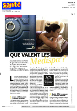 Que valent les medispa ? SANTÉ MAGASINE